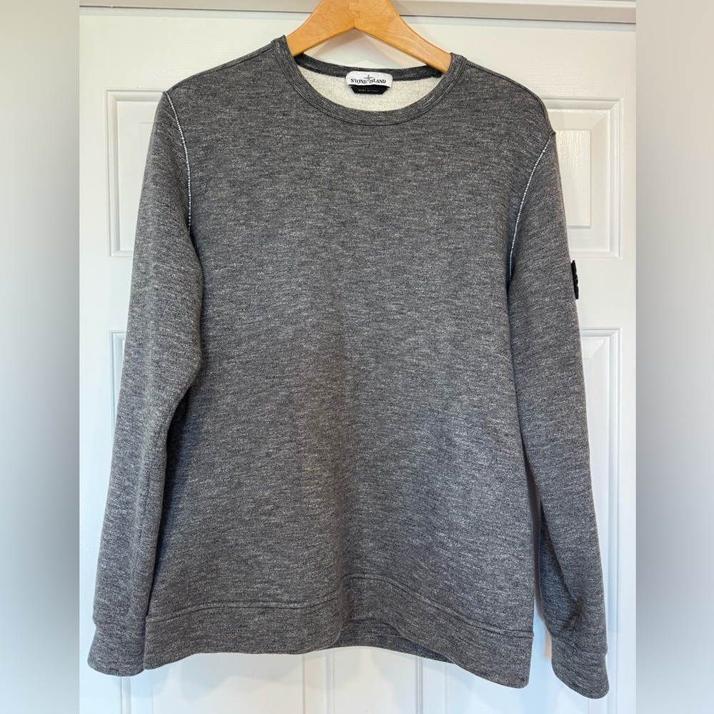 Stone Island Charcoal Crewneck Sweater